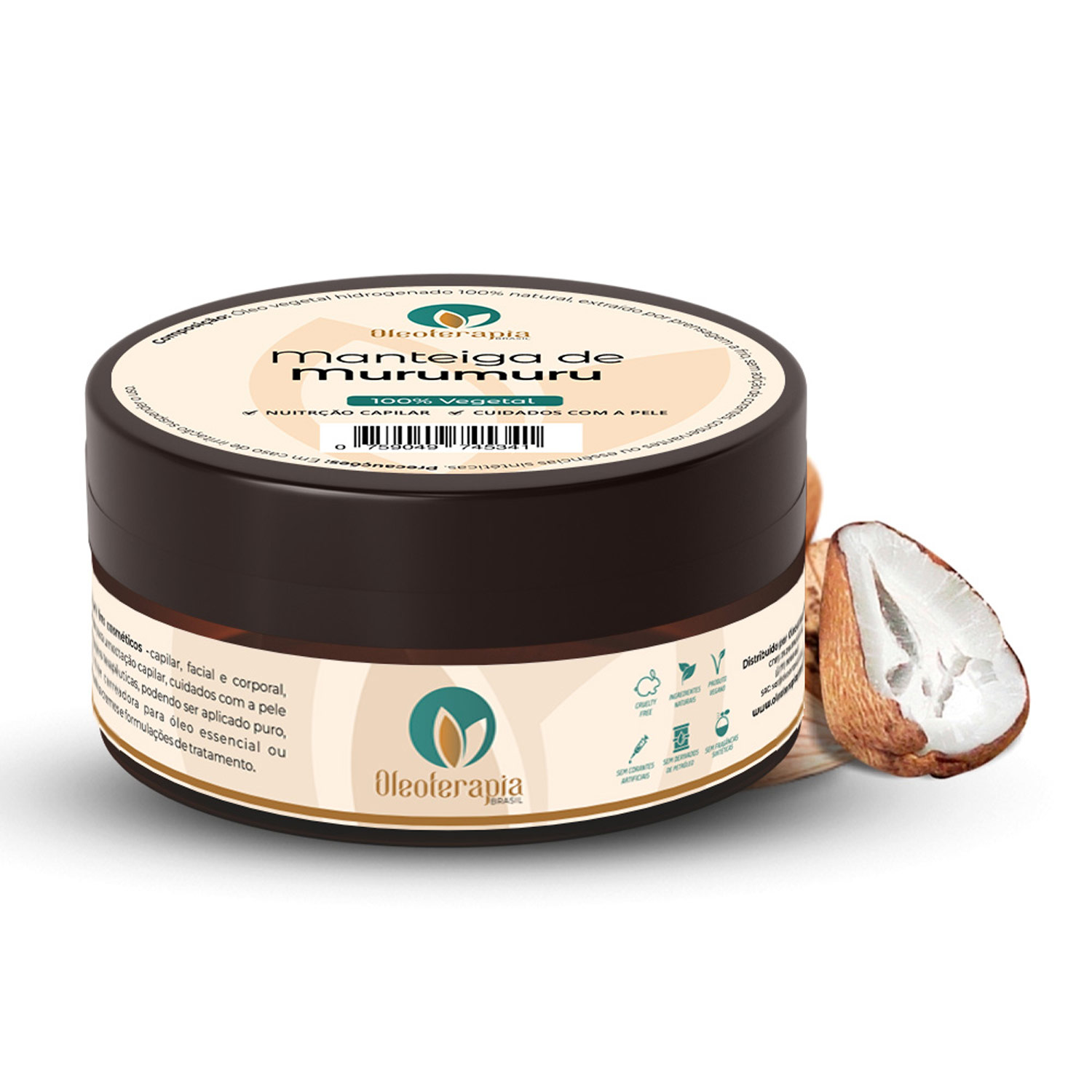 Manteiga Corporal e Capilar Oleoterapia Brasil Murumuru 60g