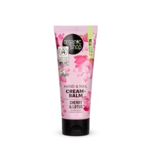 Creme para Mãos e Unhas Organic Shop Cereja e Flor de Lótus 75ml