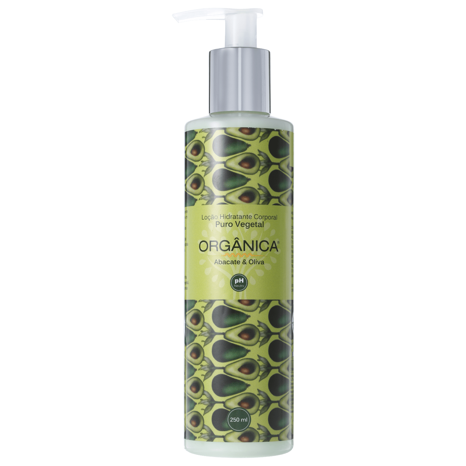 Loção Corporal Orgânica Puro Vegetal Abacate e Oliva Hidratante 250ml