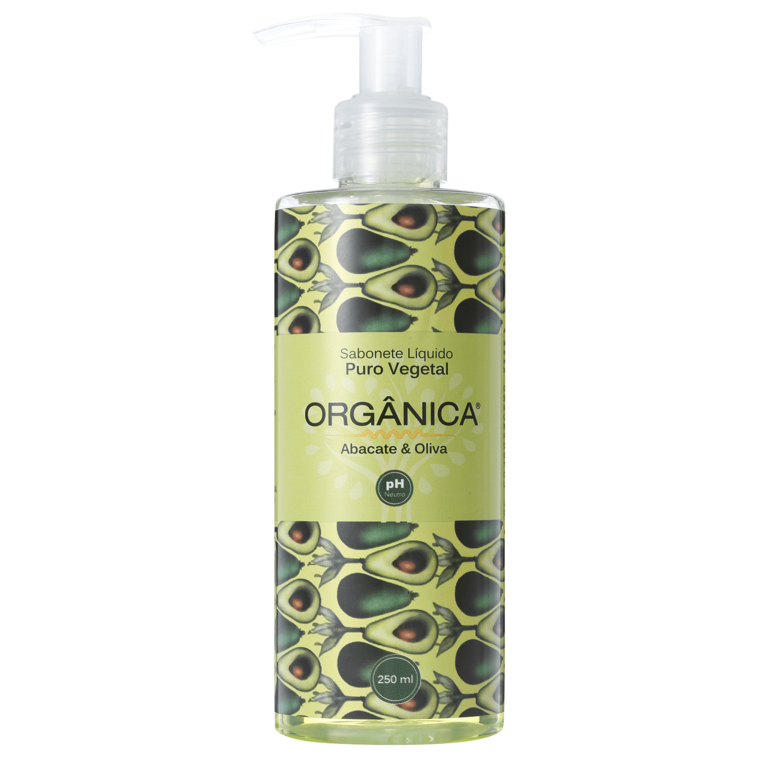 Sabonete Líquido Orgânica Puro Vegetal Abacate e Oliva 250ml