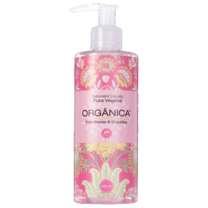 Sabonete Líquido Orgânica Puro Vegetal Framboesa e Orquídea 250ml