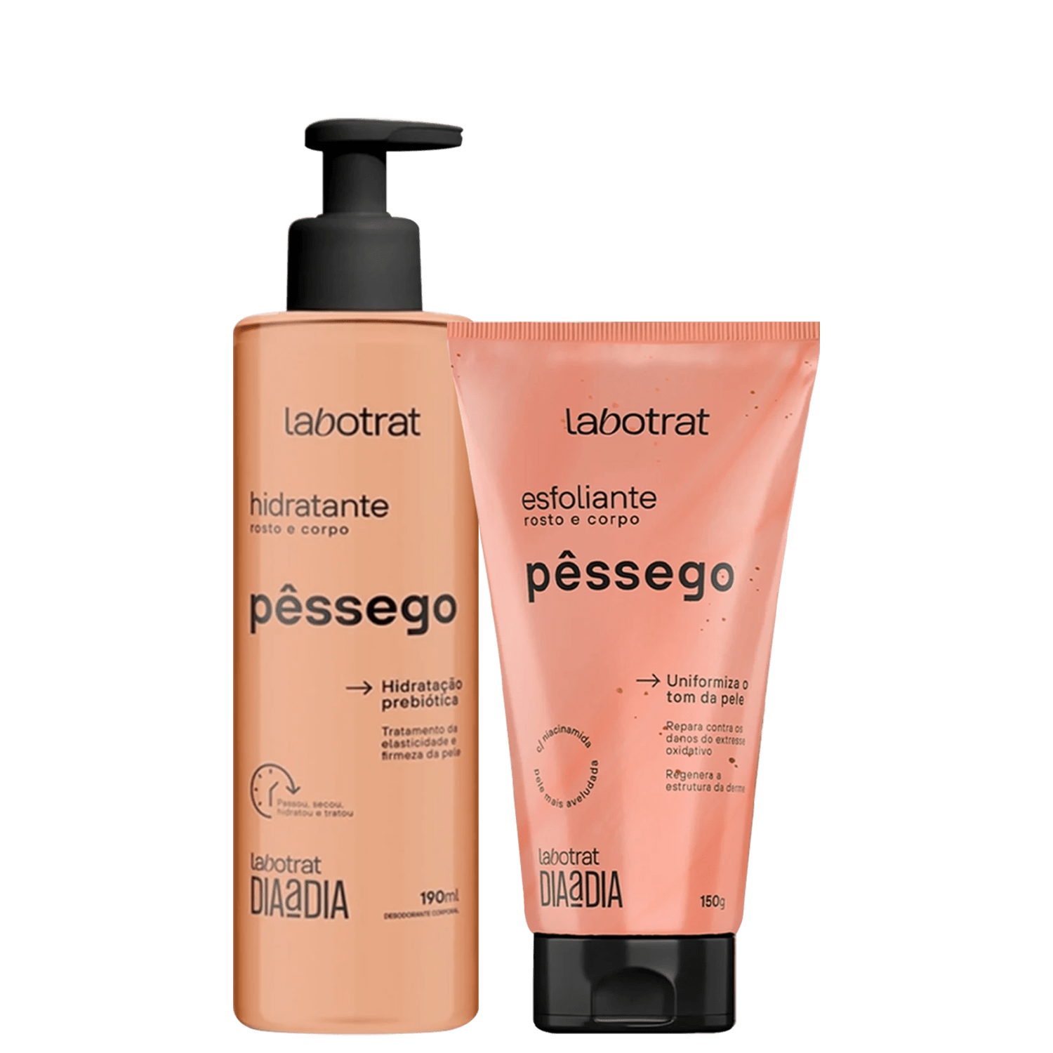 Kit Labotrat Dia a Dia Esfoliante Hidratante Pêssego