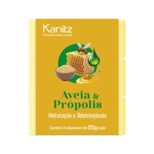 Pack Sabonete Kanitz Aveia & Própolis 3x120g