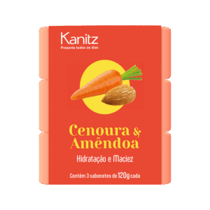 Pack Sabonete Kanitz Cenoura & Amêndoa 3x120g