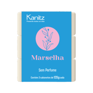 Pack Sabonete Kanitz Marselha Sem Perfume 3x120g