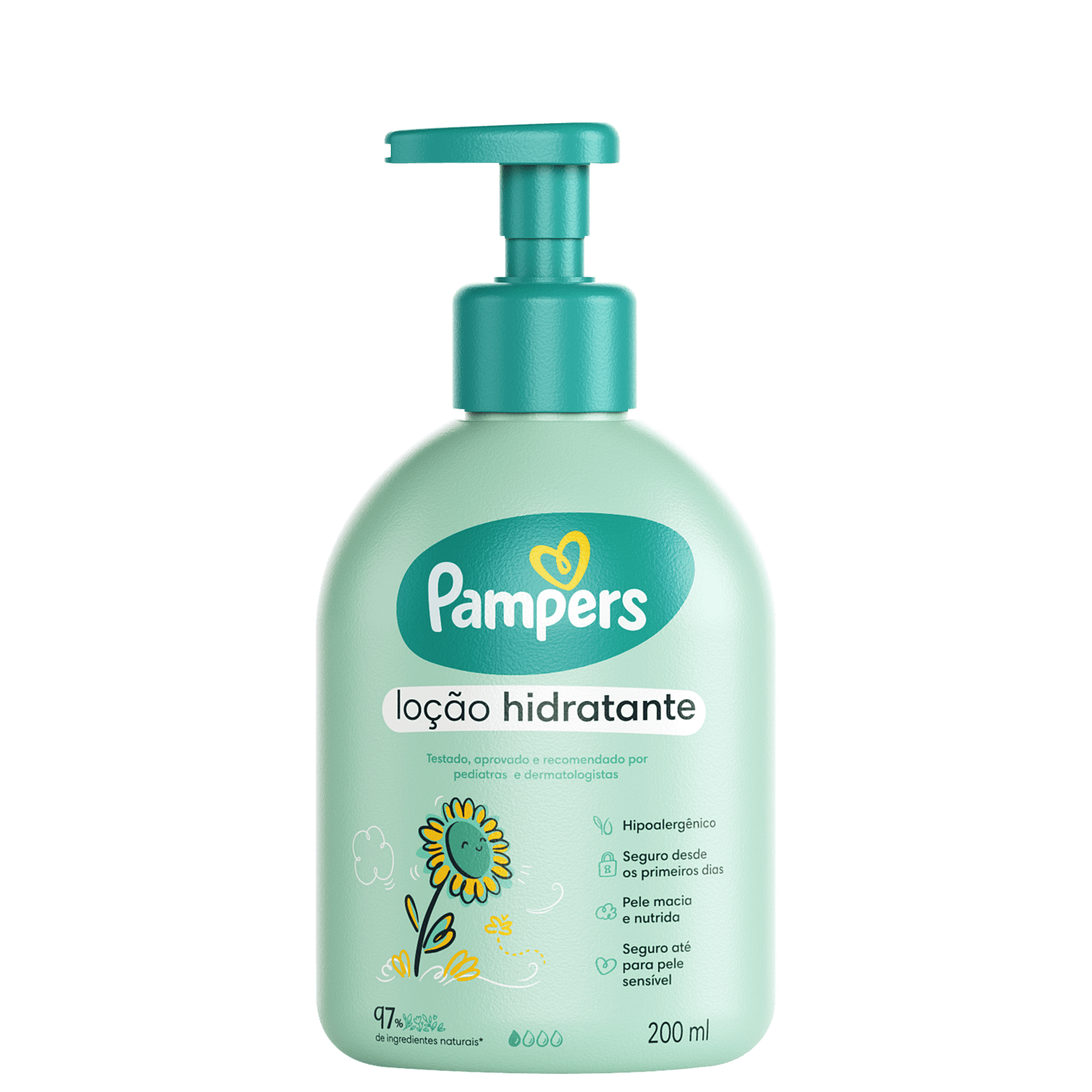 Loção Corporal Pampers Girassol Hidratante 200ml