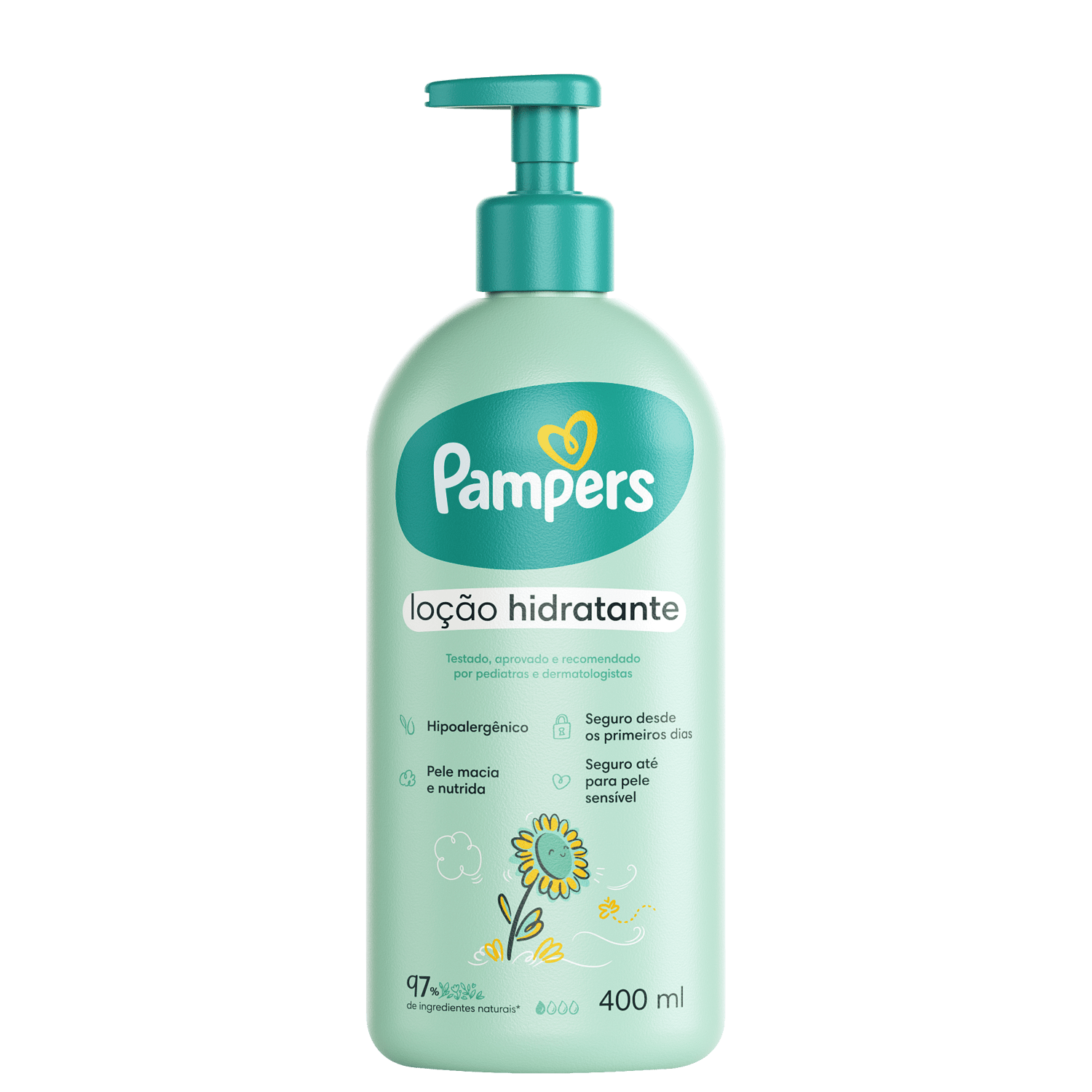 Loção Corporal Pampers Girassol Hidratante 400ml
