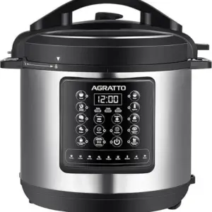 Panela de Pressão Elétrica Digital Agratto Inox 127V APPD01L-01 Panela de Pressão Elétrica Digital Agratto Inox 127V APPD01L-01