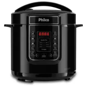 Panela de Pressão Elétrica Digital Philco 6L Inox com 13 programas 110V PPP01P Panela de Pressão Elétrica Digital Philco 6L Inox com 13 programas 110V PPP01P