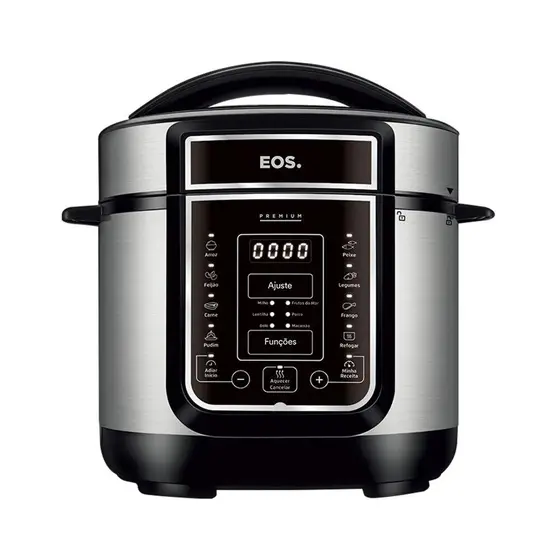 Panela de Pressão Elétrica Digital EOS Multicooker 3L Inox 110V EPP30DI