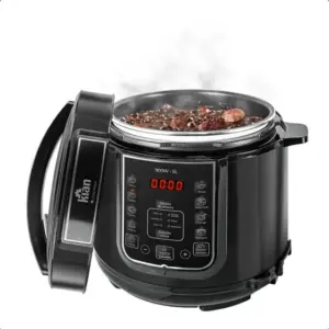 Panela de Pressão Elétrica Kian 5L Preta 127V PPE-101 Panela de Pressão Elétrica Kian 5L Preta 127V PPE-101
