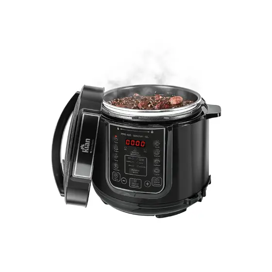 Panela de Pressão Elétrica Kian 6L Preta 1000W 220V