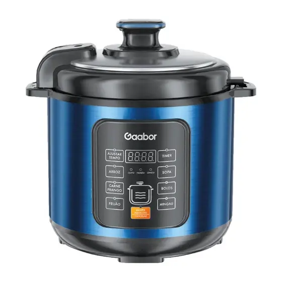 Panela de Pressão Elétrica Gaabor Marinus 6L Azul 127V