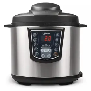 Panela de Pressão Elétrica Midea 6L Inox/Preto 220V PPA72