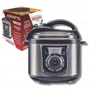 Panela de Pressão Elétrica Agratto Bivolt (220v e 127v) Panela de Pressão Elétrica Agratto Bivolt (220v e 127v)