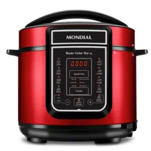 Panela de Pressão Elétrica Digital Mondial Master Cook Red 5L PE-39 Panela de Pressão Elétrica Digital Mondial Master Cook Red 5L PE-39
