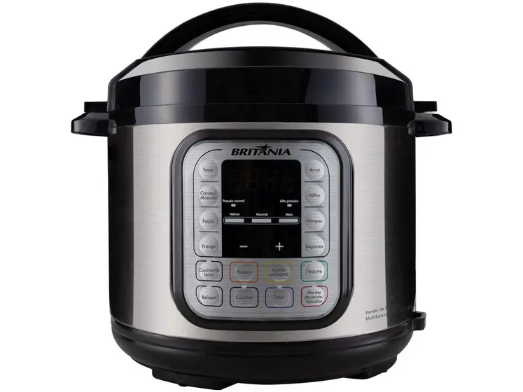 Panela de Pressão Elétrica Digital Britânia 5L com Timer BPP02PI