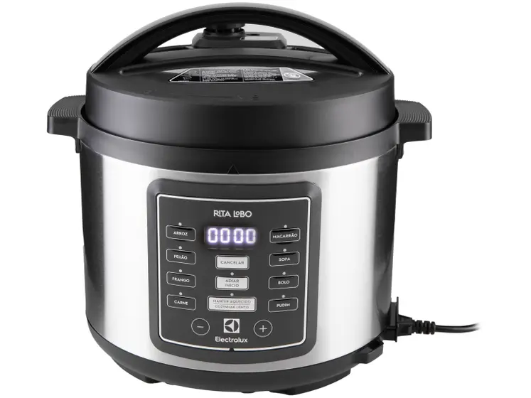 Panela de Pressão Elétrica Electrolux Experience por Rita Lobo 5L Inox 1000W PCC15