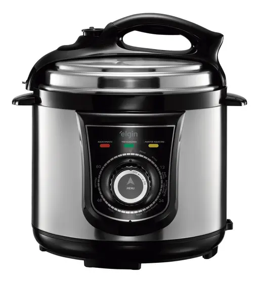 Panela de Pressão Elétrica Elgin 4L 840W Aço Inox 127V 4PPR