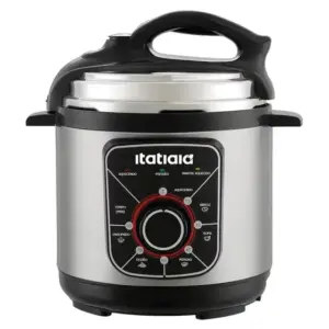 Panela de Pressão Elétrica Itatiaia Essencial 3L Inox/Preto Panela de Pressão Elétrica Itatiaia Essencial 3L Inox/Preto