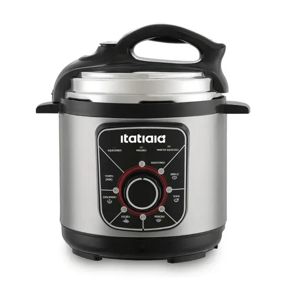 Panela de Pressão Elétrica Itatiaia Essencial 5L 900W Inox 127V