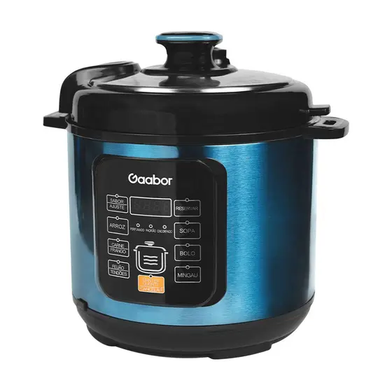 Panela de Pressão Elétrica Gaabor 6L 1000W Azul 127V GE-S60A