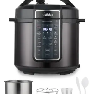 Panela de Pressão Elétrica Midea 12 em 1 6L com 12 Predefinições