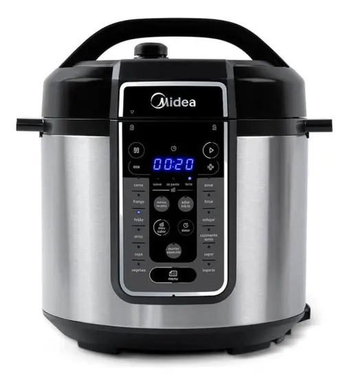 Panela de Pressão Elétrica Midea MasterSteam 6L Inox 127V