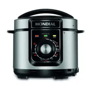Panela de Pressão Elétrica Mondial Pratic Cook 5L Preta 127V Panela de Pressão Elétrica Mondial Pratic Cook 5L Preta 127V