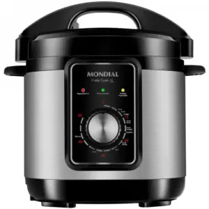 Panela de Pressão Elétrica Mondial Pratic Cook Premium 3L 700W PE-47-3L-I Panela de Pressão Elétrica Mondial Pratic Cook Premium 3L 700W PE-47-3L-I