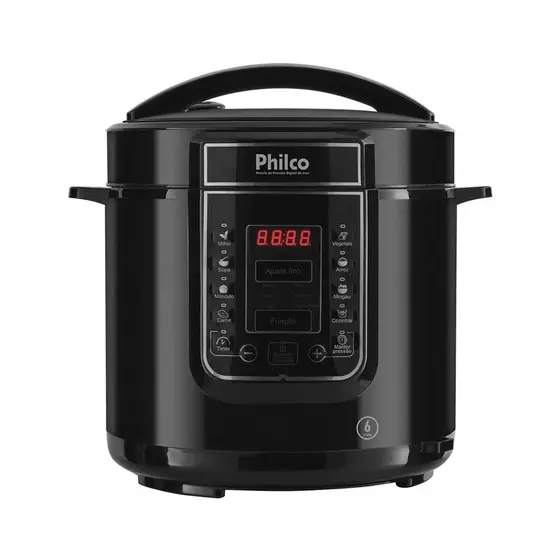 Panela de Pressão Elétrica Philco 6L Preta 220V PPP01P