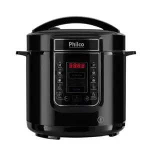 Panela de Pressão Elétrica Digital Philco Preta/Inox 110V PPP01 Panela de Pressão Elétrica Digital Philco Preta/Inox 110V PPP01