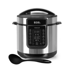 Panela de Pressão Elétrica EOS Multiuso 6L Inox 220V (com Concha) Panela de Pressão Elétrica EOS Multiuso 6L Inox 220V (com Concha)