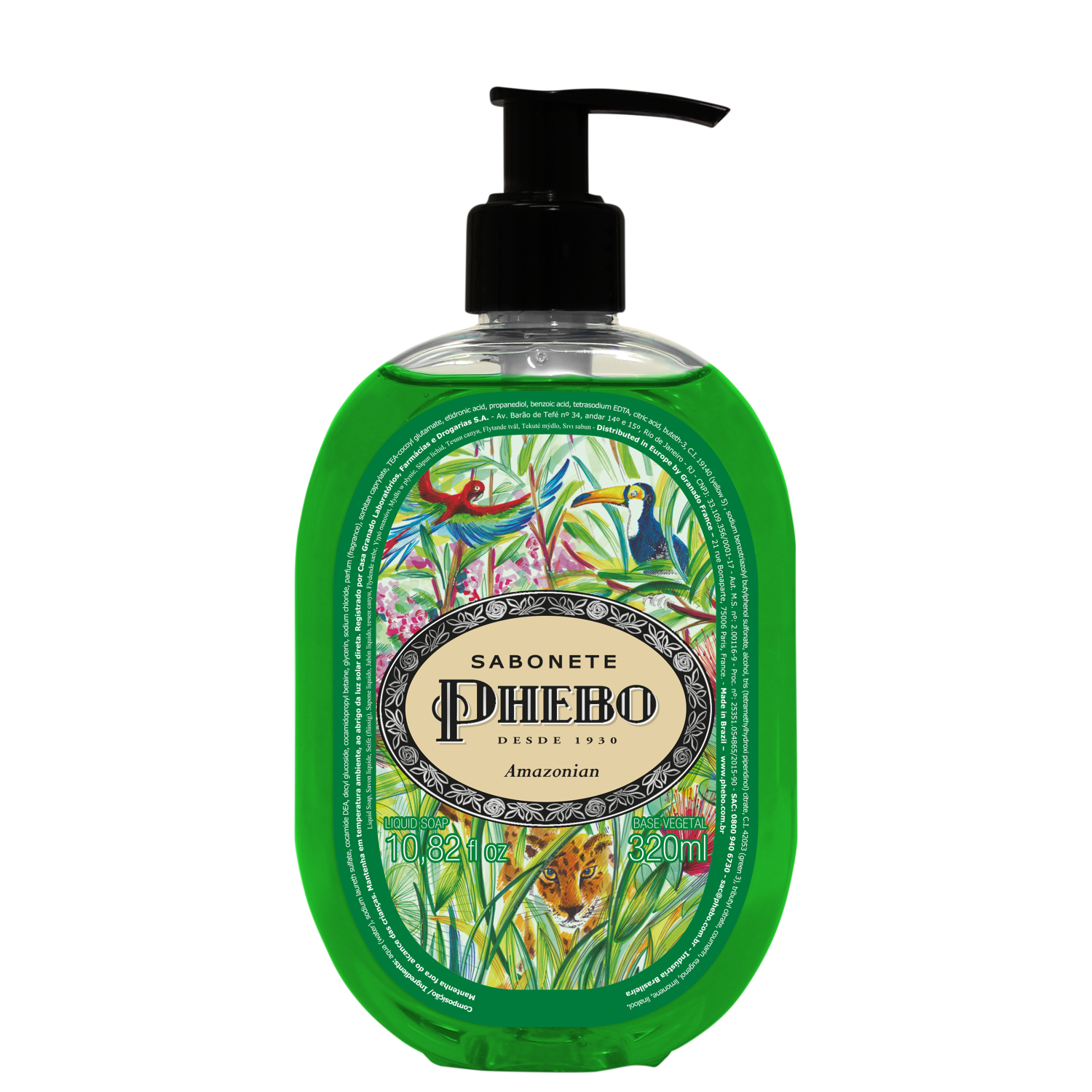 Sabonete Líquido Phebo Amazonian 320ml