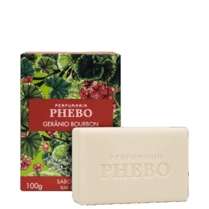 Sabonete em Barra Phebo Mediterrâneo Gerânio Bourbon 100g