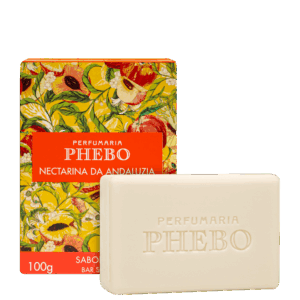 Sabonete em Barra Phebo Mediterrâneo Nectarina da Andaluzia 100g