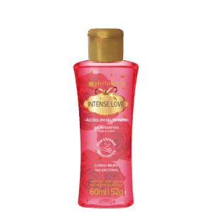 Gel Antisséptico Phytoderm Intense Love Álcool Gel 70% 60ml