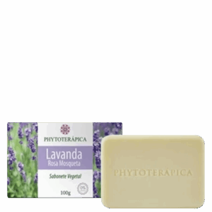 Sabonete Vegetal em Barra Phytoterápica Lavanda e Rosa Mosqueta 100g