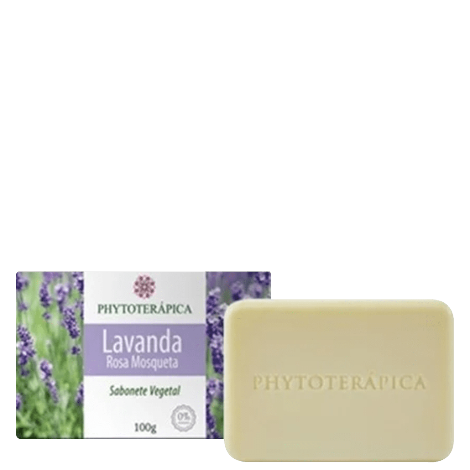 Sabonete Vegetal em Barra Phytoterápica Lavanda e Rosa Mosqueta 100g