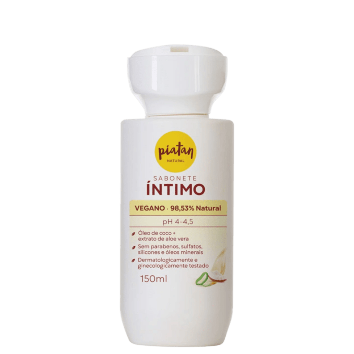 Sabonete Íntimo Piatan Natural Vegano 150ml