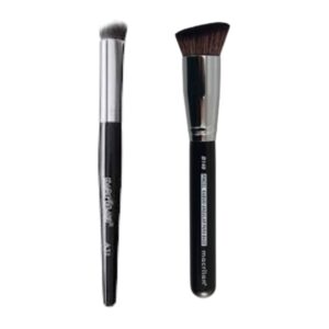 Kit Pincel Macrilan A31 B148 Kabuki para Corretivo Angular para Base Linha Max