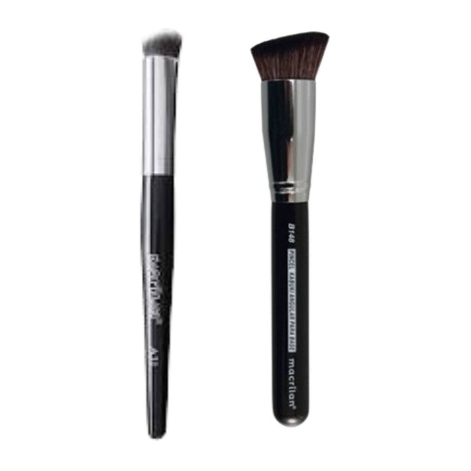 Kit Pincel Macrilan A31 B148 Kabuki para Corretivo Angular para Base Linha Max