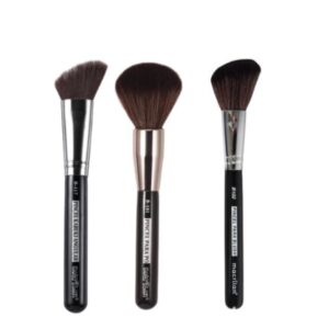 Kit Pincel Macrilan B101 B102 B117 Profissional Linha B para Pó