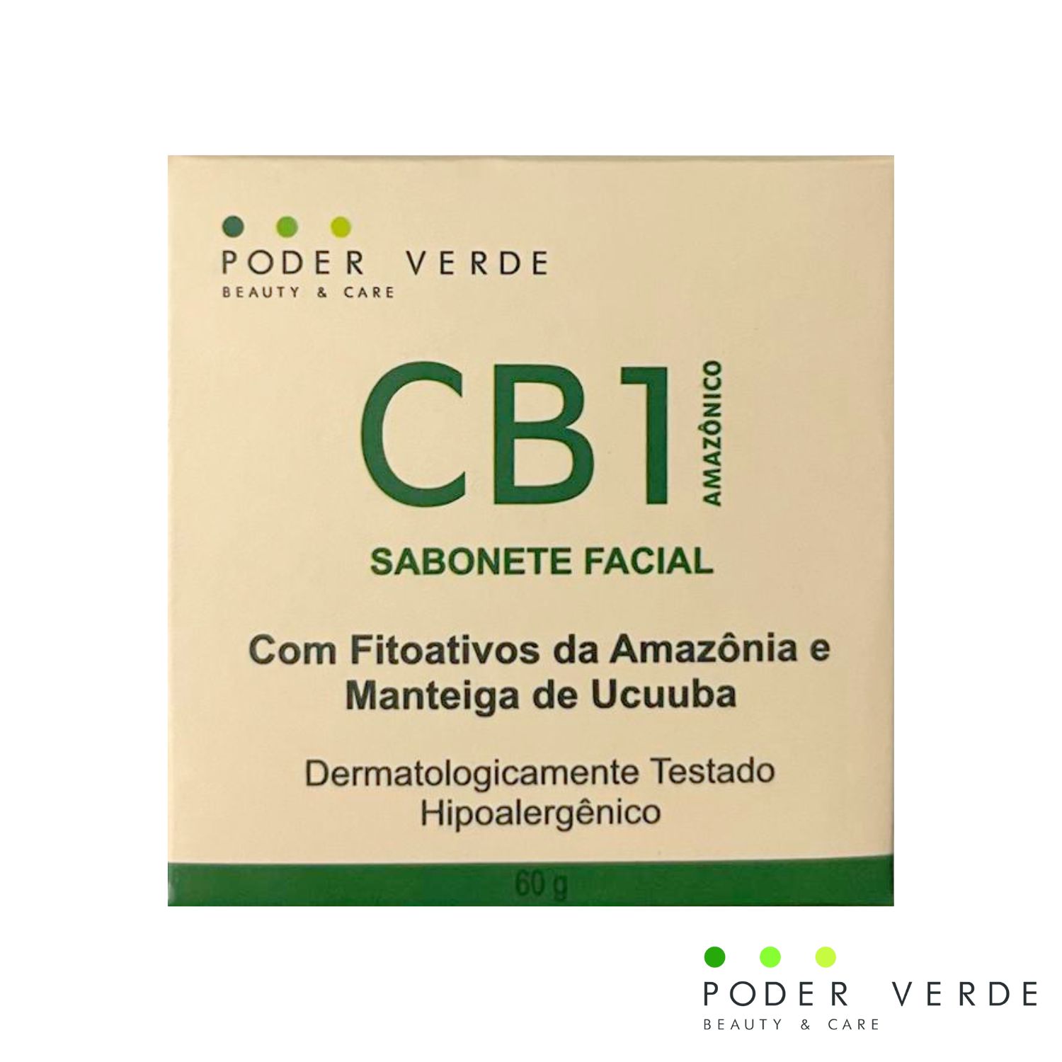 Sabonete Facial Poder Verde CB1 Amazônico 60g