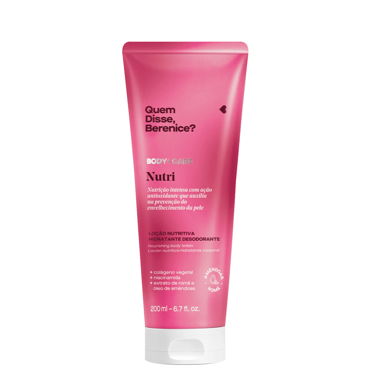 Loção Corporal Quem Disse Berenice Nutri Hidratante Desodorante 200ml