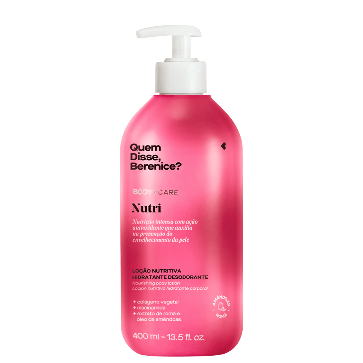 Loção Corporal Quem Disse Berenice Nutri Hidratante Desodorante 400ml