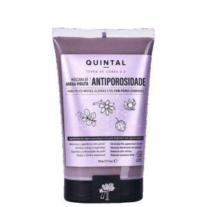 Máscara de Argila Violeta Quintal Terra de Cores 2,0 Antiporosidade 100g