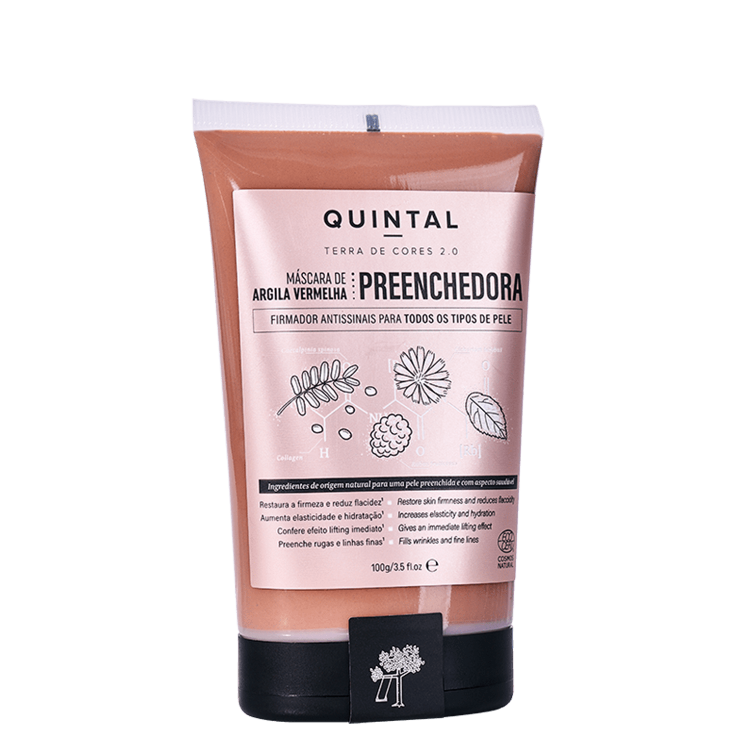 Máscara de Argila Vermelha Quintal Terra de Cores 2,0 Preenchedora 100g