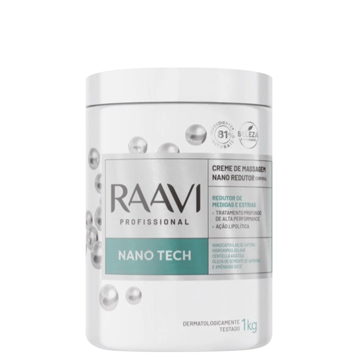 Creme Massagem Raavi Nano Redutor Corporal 1Kg