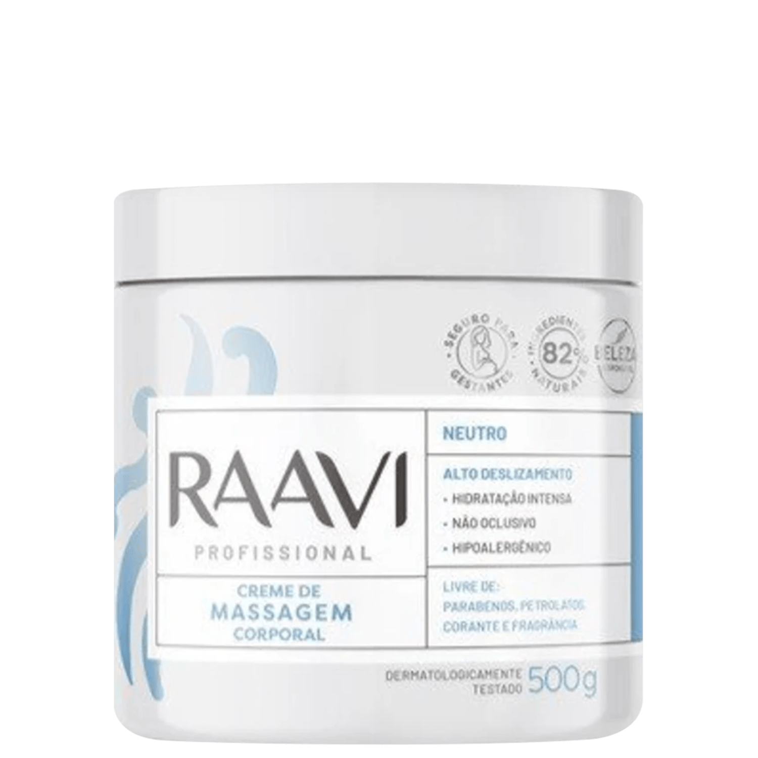 Creme Massagem Corporal Raavi Neutro 500g
